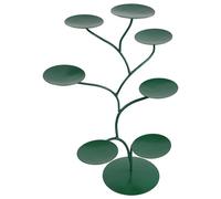 Supporto Verde Espositore Per 7 Portalumino Loto Illuminazione Chakra