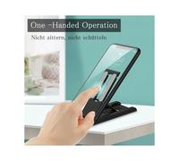 Supporto versatile per tablet, supporto per telefono da scrivania in alluminio pieghevole e portatile, altezza regolabile con cuscinetto in silicone