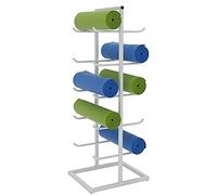 Supporto Verticale a 5 Livelli per Tappetino da Yoga - Organizzatore a Doppia Faccia per casa e Palestra, espositore salvaspazio per Tappetino da Esercizi, Attrezzatura Yoga Resistente ed El