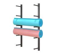Supporto verticale a 5 ripiani per tappetino da yoga, scaffale multiuso per palestra, scuola, ufficio, soluzione organizzativa salvaspazio