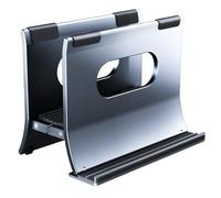 Supporto verticale in alluminio per laptop per scrivania Gravitazionale Auto Lock Staffa Desktop Decorazione Notebook Dock Holder