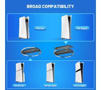 Supporto verticale per console PS5, base solida per PlayStation 5 con dissipazione del calore, migliora la tua esperienza di gioco per le edizioni