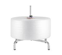 Supporto verticale per dispenser di pluriball e pellicola protettiva, porta rotolo manuale regolabile in altezza da 40-150cm, struttura in metallo a forma di U per imballaggio(150cm/59.1in)