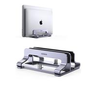SUPPORTO VERTICALE PER LAPTOP REGOLABILE 2 SLOTS STAND PC GRIGIO