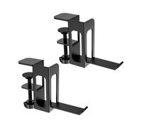 Supporto verticale per laptop - Supporto da scrivania e organizer facile da installare, senza fori - Supporto salvaspazio per laptop, compatibile con tutti i modelli per casa e ufficio, nero