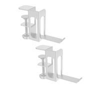 Supporto verticale per laptop - Supporto da scrivania senza fori per una facile installazione - Supporto salvaspazio per laptop per ufficio domestico - Organizer da scrivania bianco