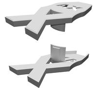 Supporto Verticale per Router FritzBox 7590 AX - Staffa da Parete