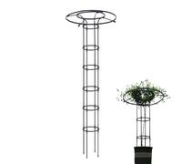 Supporto verticale per verdure: rete metallca antiruggine, struttura verniciata a polvere, pilastro a più livelli regolabile e anello superiore | Hardware resistente adatto al balcone della serra del