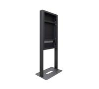 Supporto vetrina autoportante ventilato nero Kimex 030-3055K da 55" VESA 200x200-600x400