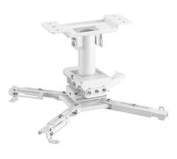 Supporto videoproiettore KIMEX Supporto da soffitto per proiettore, Altezza 25cm, Bianco