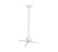 Supporto videoproiettore KIMEX Supporto da soffitto per proiettore, Altezza 60-90cm, Bianco