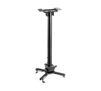 Supporto videoproiettore KIMEX Supporto da soffitto per proiettore, Altezza 60-90cm, Nero
