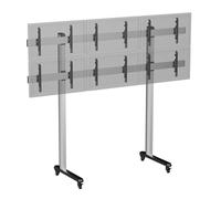 Supporto videowall Kimex 031-2602K2 per 6 schermi 50-55" ruote VESA regolazione completa