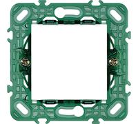 Supporto Vimar Plana 2 moduli con griffe Verde