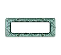Supporto Vimar Plana 7 moduli + viti bianco Verde