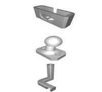Supporto Webcam per Stampante 3D Lulzbot Taz 6 Logitech C525 C615 Staffa