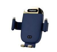 Supporto wireless per caricabatteria da auto, ricarica rapida Qi da 15 W, con sensore di bloccaggio automatico per iPhone, Samsung, Huawei, BlackBerry Wait, molti modelli di smartphone (blu)