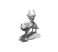 Supporto Wolf Link Amiibo per Carte NFC Mini Stampato 3D Custom Holder