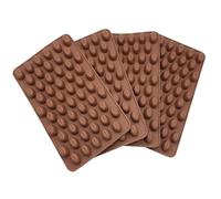 Suppositorie stampi, 4 pezzi da 4 pezzi da caffè, 55 stampi per pillole per la preparazione di pillole, cioccolato ovale per cuocere di caramelle fai -da -te 7x4