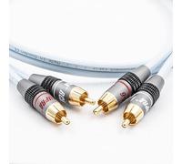 Supra Cables Dual Rca Hifi Cavo/Dual 2 Rca - 2 Rca con Rca 6 Spina (0,5 M)
