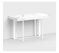 SUPRA Scrivania Metallo Bianco Sablé laminato Marmo Bianco Fiorentino Dimensioni 120x60xh 75cm