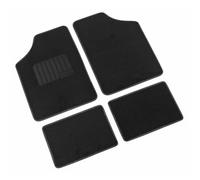 Supra, serie tappeti 4 pezzi A Nero In moquette con battitacco. 100% SR.TAPP. cm