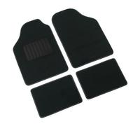 Supra, serie tappeti 4 pezzi B Nero In moquette con battitacco. 100% SR.TAPP. cm