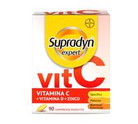 Supradyn Expert Vitamina C 1000 mg, D, Zinco, Sistema immunitario, 90 cpr | Integratore Difese Immunitarie Adulti 18+, Vitamina C Alto Dosaggio, Metabolismo Energetico, 1 al Giorno, Scorta 3 Mesi