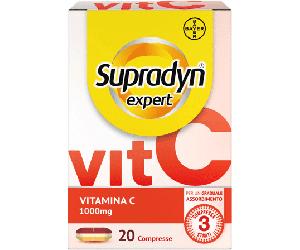 Supradyn Expert Vitamina C 1000mg Integratore Sistema Immunitario, 20 Compresse Assorbimento Graduale