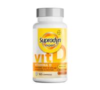 Supradyn Expert Vitamina D3 2000 UI, Integratore Vitamina D, 365 Compresse | Ossa, muscoli, denti, sistema immunitario, 50 µg colecalciferolo, alto dosaggio, senza zuccheri, vegetariano, scorta 1 anno
