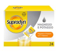 Supradyn Magnesio E Potassio, Integratore Sport, Con Vitamine B, Vitamina C E Minerali, 24 Bustine Effervescenti