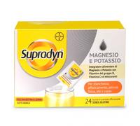 SUPRADYN MAGNESIO POTASSIO 24 BUSTINE GRANULATO EFFERVESCENTE DA 4 G GUSTO ARANCIA CON EDULCORANTI SENZA ZUCCHERO SENZA GLUTINE NATURALMENTE PRIVO DI LATTOSIO