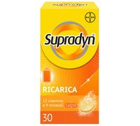 Bayer Supradyn Ricarica – Integratore multivitaminico, Gusto arancia, 30 compresse effervescenti