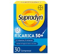Supradyn Ricarica 50 Multivitaminico Integratore Stanchezza 30 cpr 12 Vitamine e