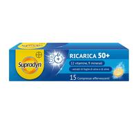 Supradyn Ricarica 50+, Multivitaminico, Stanchezza, 15 cpr Effervescenti | 12 Vi
