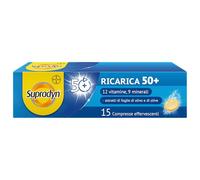 Supradyn Ricarica 50+, Multivitaminico, Stanchezza, 15 cpr Effervescenti | 12 Vitamine e 9 Minerali, Uomo Donna dai 50 anni, Antiossidante Naturale, Senza Glutine, Senza Lattosio, Scorta 2 Settimane