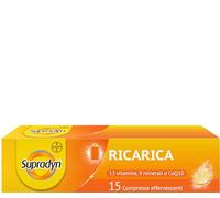 Supradyn Ricarica, Multivitaminico, Stanchezza, 15 cpr Effervescenti