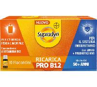 Supradyn Ricarica PRO B12 Integratore Adulti 50+ con Vitamina B12 e Zinco, 10 flaconcini