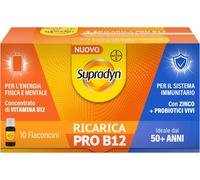 Supradyn Ricarica PRO B12, Integratore con Vitamina B12, Zinco e Probiotici