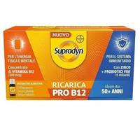 Supradyn Ricarica PRO B12 Integratore per Adulti 50+ con Vitamina B12 e Zinco 10 Flaconcini
