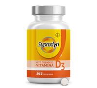 Supradyn Vitamina D 2000 UI (50mcg) - 365 Compresse di Vitamina D3 Alto Dosaggio (Scorta per 1 anno) - Ossa, Denti, Muscoli, Sistema Immunitario - Vit D - Integratore Vegetariano