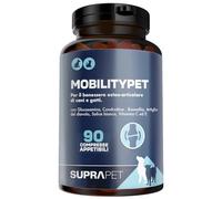 Suprapet MobilityPet Cani e Gatti - Supporto per Ossa e Cartilagini - Con Boswelia Glucosammina, Condroitina, MSM, Artiglio, Vitamina C (90 compresse)