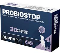 Suprapet Probiostop Probiotici Cane e Gatto Integratore di Prebiotici Diarrea, 30 Compresse