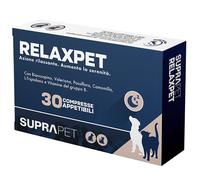 Suprapet Relax Calmante per Cani 30 compresse - Rilassante Naturale Contro Stress e Paura con L-Triptofano, Vitamine B, Valeriana, Passiflora, Biancospino, Zenzero