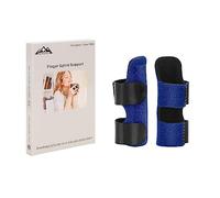 supregear 2 Pezzi Stecche per le Dita, Regolabile, Fissa Riabilitazione Dita, Per Allevia il Dolore, Tendinite, Artrite, Slogato, Rotto, Frattura per Indice/Medio/Anulare/Mignolo, Blu
