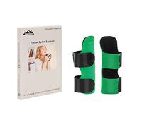 supregear 2 Pezzi Stecche per le Dita, Regolabile, Fissa Riabilitazione Dita, Per Allevia il Dolore, Tendinite, Artrite, Slogato, Rotto, Frattura per Indice/Medio/Anulare/Mignolo, Verde