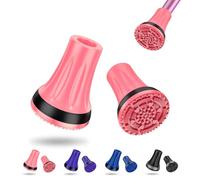 supregear Gommini per Stampelle Antiscivolo (21mm-22mm, x 2 unità), Puntali e Piedini in Gomma Resistente per Tutti Terreni Grip Estremo Tappo per Piedi per Canne, Stampelle e Bastoni, Rosa