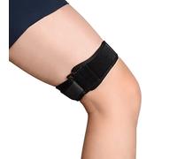 supregear ITB Fascia per Ginocchio, Regolabile Patella Strap per Tendinite, Coscia, Sindrome ITB, Comodo Patella Ginocchio la Cinghia Traspirante per Sindrome della Fascia Ileotibial, Nero