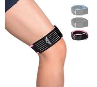 supregear ITB Fascia per Ginocchio, Regolabile Patella Strap per Tendinite, Coscia, Sindrome ITB, Comodo Patella Ginocchio la Cinghia Traspirante per Sindrome della Fascia Ileotibial, Rosa