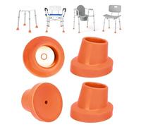 supregear Piedini di Ricambio per Sedia da Doccia Sedile da Bagno, 2.86 cm I.D. Slope Piedini in Gomma per Sgabelli da Doccia Panca di Trasferimento Antiscivolo Grip Estremo Piedini a Ventosa, 4PK